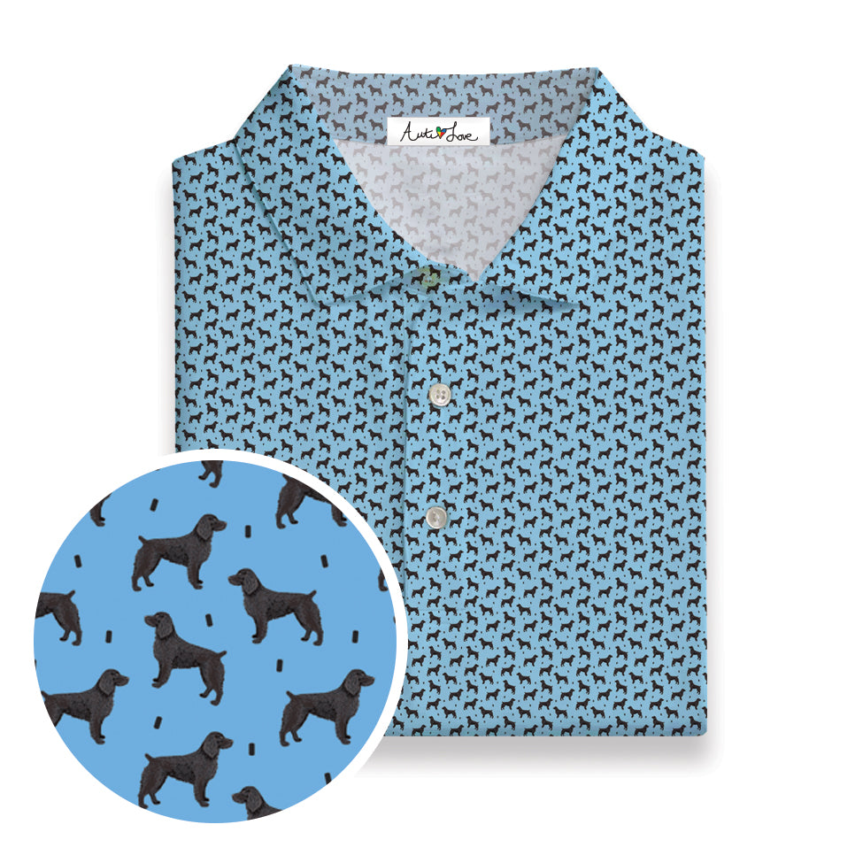 Boykin Light Blue performance Polo