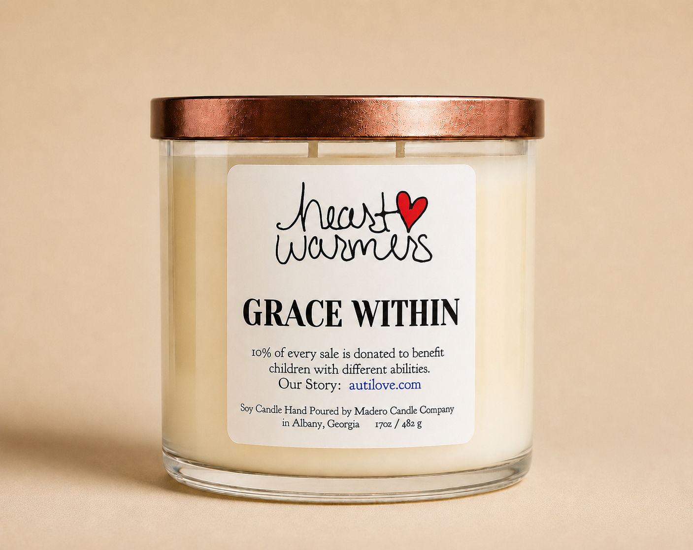 Grace Within – Heart Warmers™ 17oz Candle
