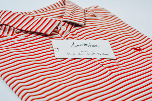 Performance Polo (Red Stripes)