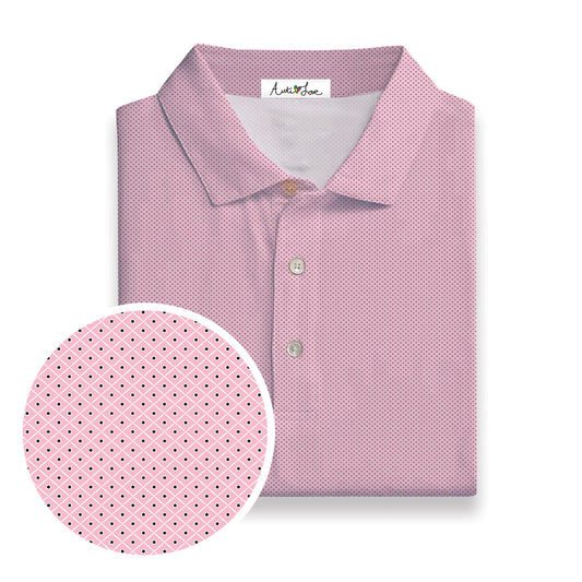 Light Pink Black Diamond Polo