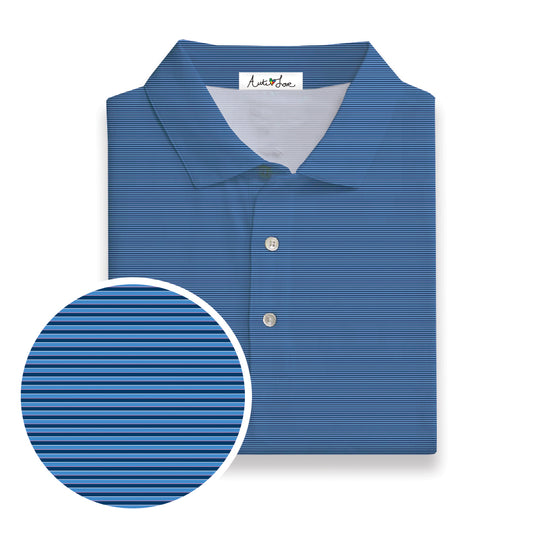 Navy | Light Blue | Pink Microstripe Polo