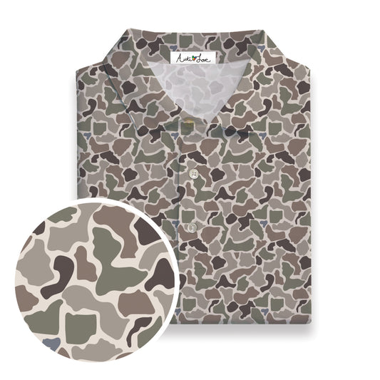 Old School Camo Performance Polo