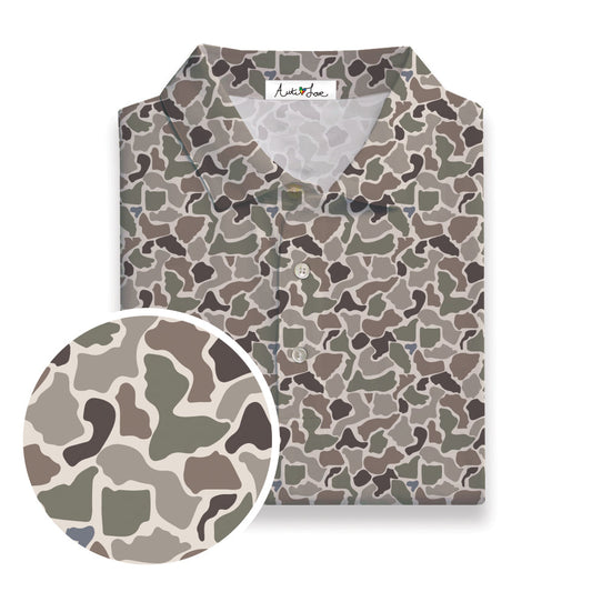 Old School Camo Performance Polo