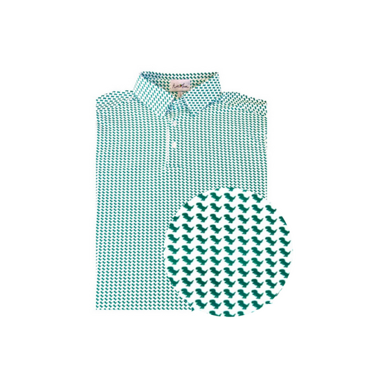 Kid's Green T-Rex Performance Polo