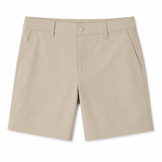 Stone Khaki Performance Shorts