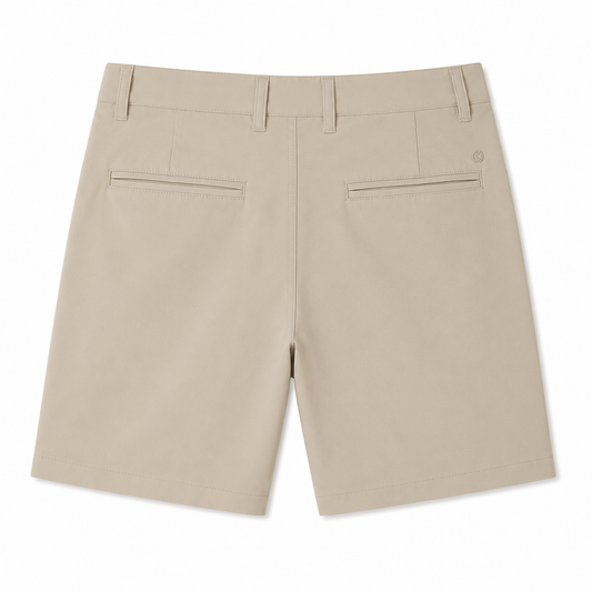 Stone Khaki Performance Shorts
