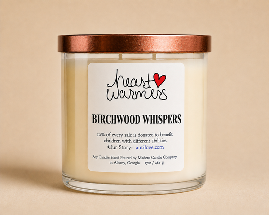 Birchwood Whispers – Heart Warmers™ 17oz Candle