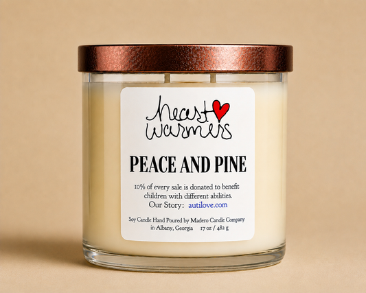 Peace & Pine – Heart Warmers™ 17oz Candle