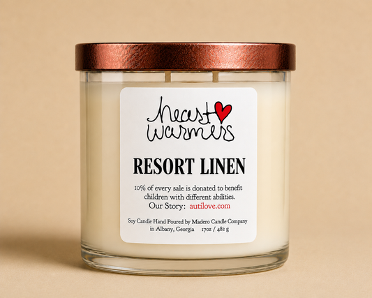Resort Linen – Heart Warmers™ 17oz Candle