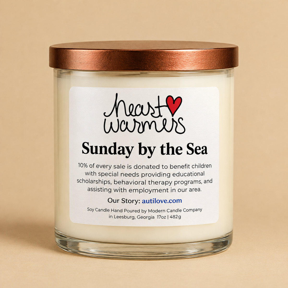 Sunday by the Sea – Heart Warmers™ 17oz Candle