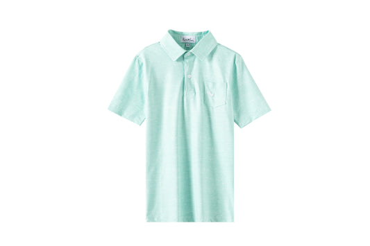 Kid's Light Green Performance Polo