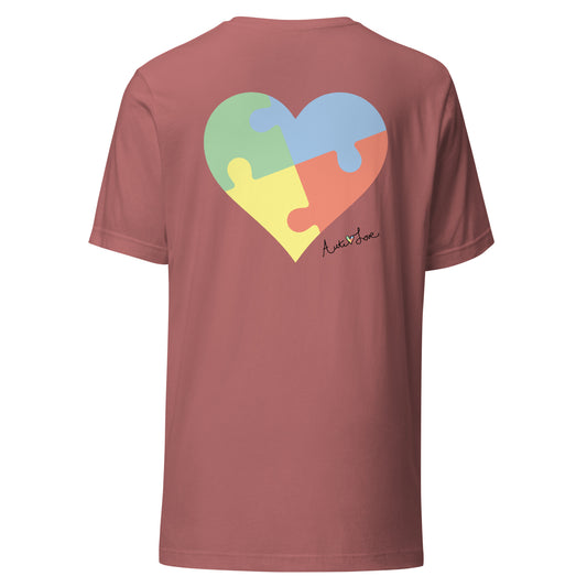 Unisex Puzzle Piece Heart T-Shirt